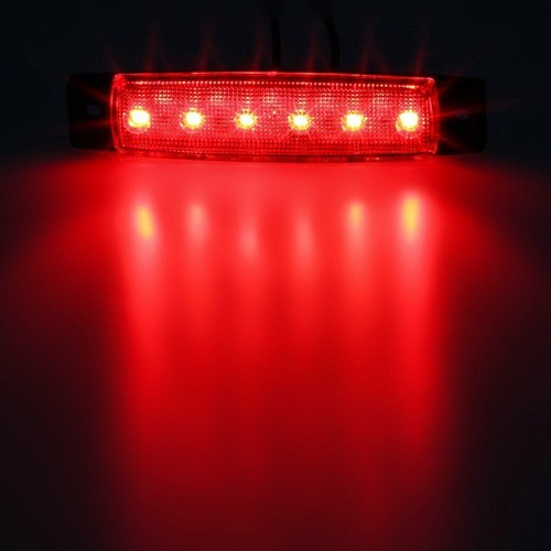10x LED Side Marker Amber Red Lights Clearance Light Truck Trailer RV Waterproof - Picture 12 of 12