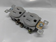 50 pc 15A Standard Duplex Receptacles 15 Amp Tamper Resistant TR Outlets GRAY