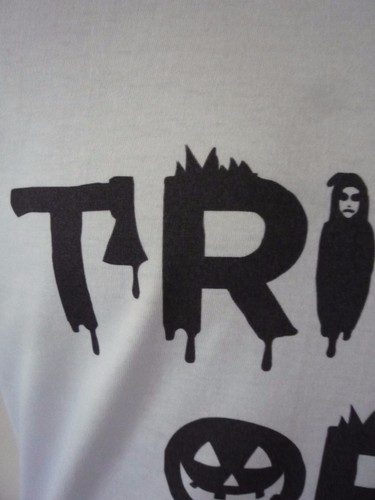 TRICK OR TREAT KIDS MENS HALLOWEEN T-SHIRT HORROR COSTUME FANCY DRESS PUMPKIN - Picture 3 of 7