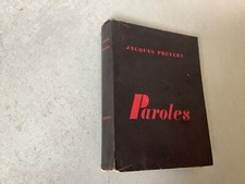 Paroles -Jacques Prévert-1947-Numéroté sur alfa.