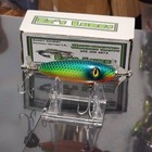 Handcrafted 3 inch wooden topwater Bait ( Neon Spring)
