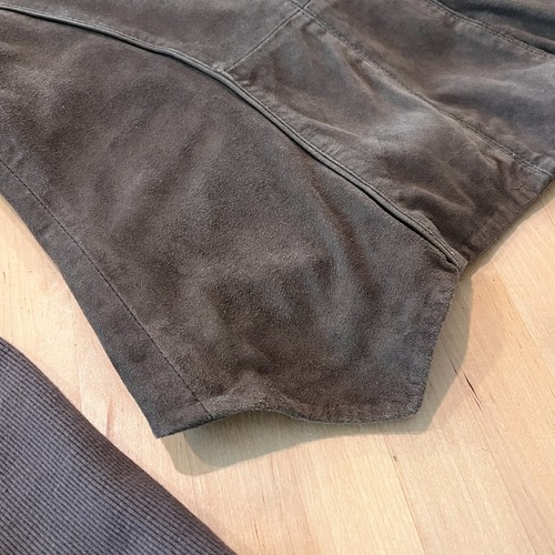 Muubaa $398 Suede Leather Blazer Short Jacket EU 34 US 0/2 XS Mason Grey/Brown - Picture 12 of 16