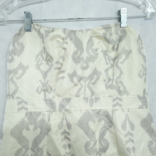American Eagle Outfitters Strapless Dress Women's Size 12 White Aztec A-Line - Picture 5 of 15