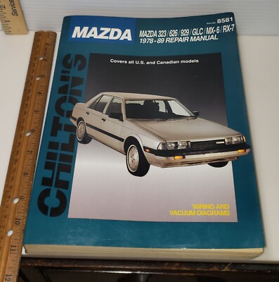 Chilton's Repair Manual Mazda 1978 - 1989 323 626 929 MX-6 RX-7 GLC  Part # 8581