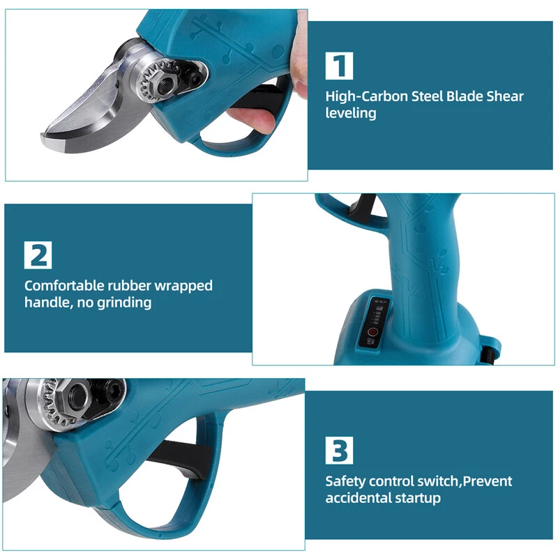 Cordless Electric Pruner Pruning Shears For Makita 18V Scissor Cutter Brushless - Image 2 of 4
