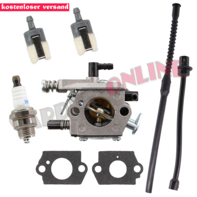 Kettensäge Ersatzteil-Set - Vergaser + Zündkerze Für Fuxtec & Andere Marken