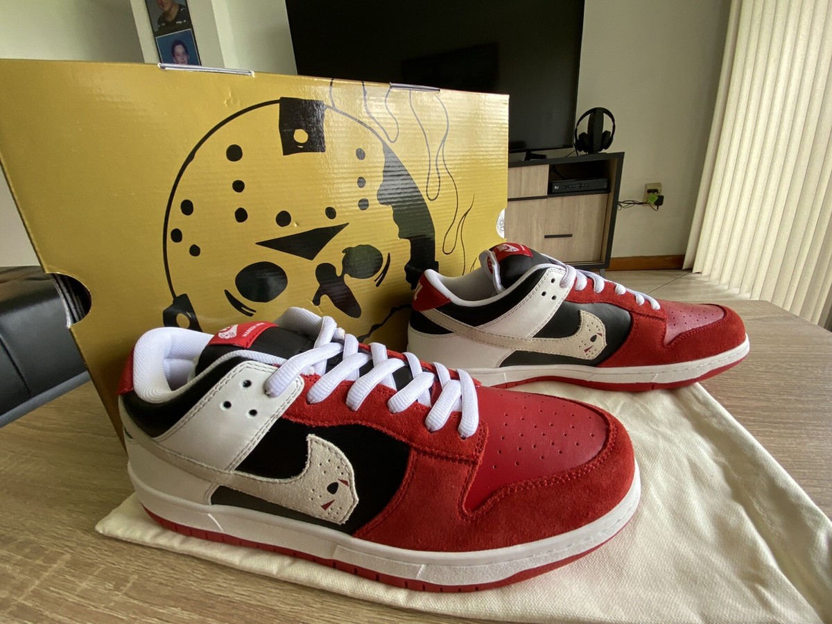 Warren Lotas Jason SB Dunk Low Sneaker SIZE 10.5 SB Voorhees Warren Lotas Jason SB Dunk Low Sneaker SIZE 10.5 SB Voorhees