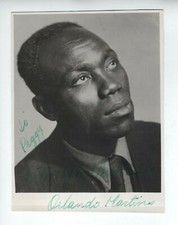 NIGERIAN ACTOR LAGOS SIGNED AUTOGRAPH SUPER ORLANDO MARTINS PHOTO LEGENDARY UK