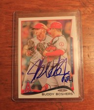 BUDDY BOSHERS HAND SIGNED PLAYING CARD