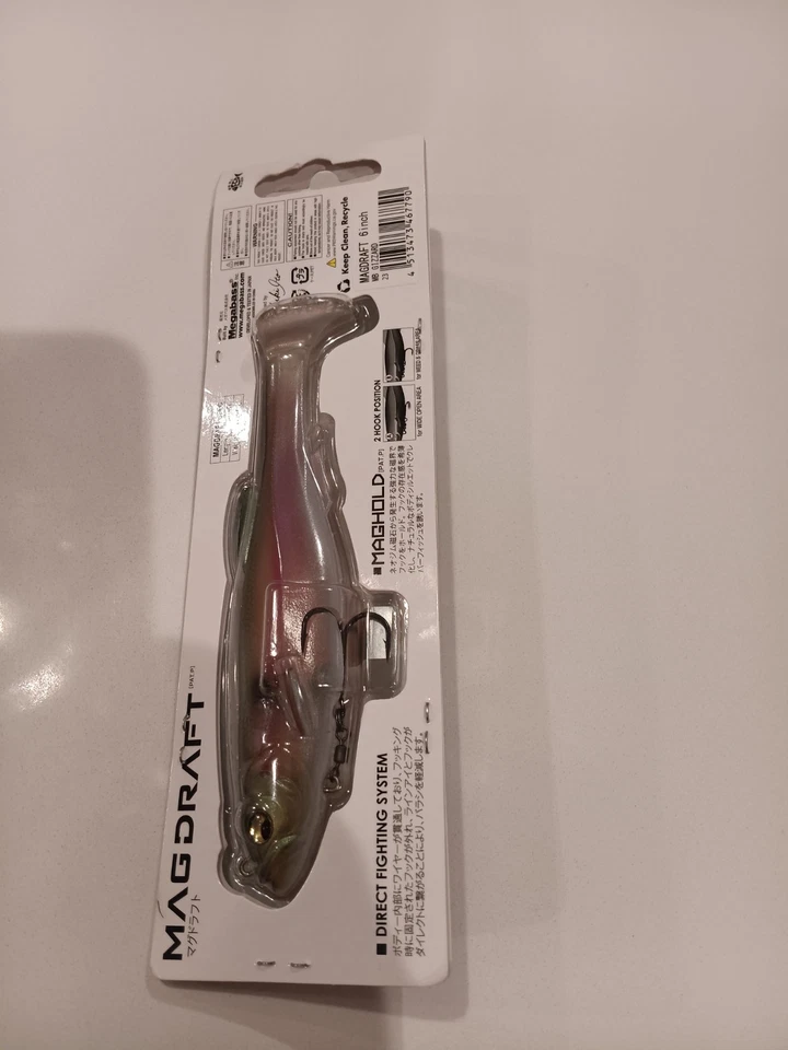 Megabass Magdraft 6" 1.25oz cola de remo lucio swimbait mb molleja Foto 2 de 4