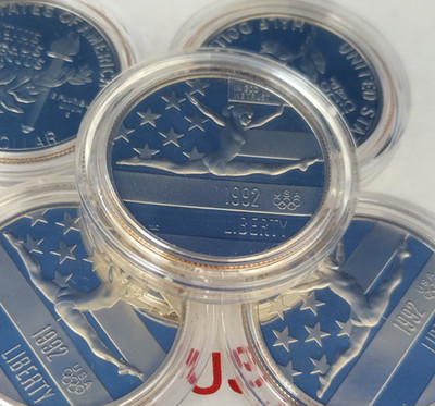1992 S Olympic Gymnast Commemorative Half Dollar 50¢ - Proof