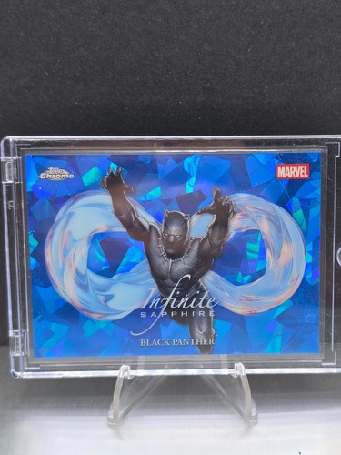 2026 Topps Chrome Marvel Sapphire Black Panther Infinite IS-08