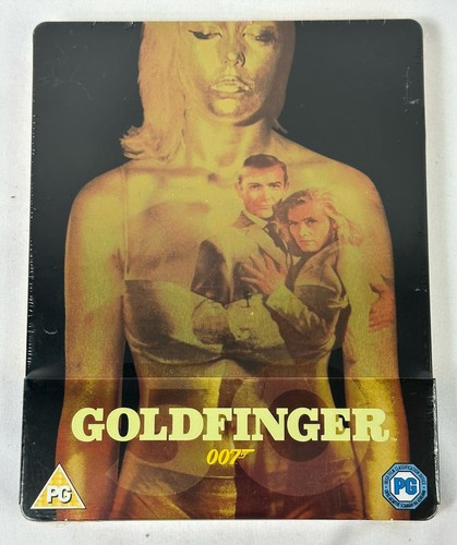 Sealed New “GOLDFINGER” Movie STEELBOOK 50th Anniversary Blu-Ray James Bond 007 - Picture 1 of 3