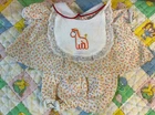 Vintage Cabbage Patch Kids/Doll Clothes Giraffe Bib Dress (423 )