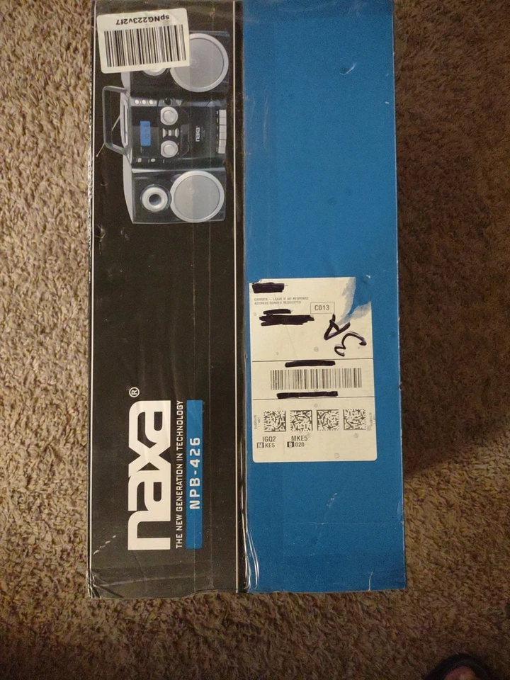 Naxa NPB426 Reproductor de CD Portátil Radio AM-FM, Reproductor/Grabador de Cassette, Nuevo En Caja Foto 2 de 4