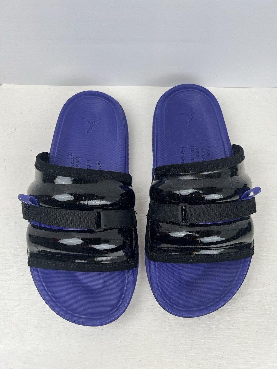 NIKE AIR JORDAN SUPER PLAY SLIDE BLACK-CONCORD 