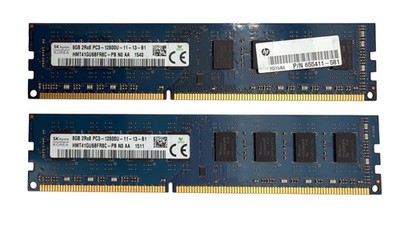 SK Hynix 16GB (2x8GB) PC3-12800U DDR3-1600 Desktop Memory HMT41GU6BFR8C-PB