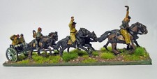 28mm: American Civil War Confederate galloping limber team. Perry Miniatures.