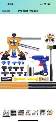Luxury Auto Body Dent Repair Kit   Stainless Steel Tool for Minor & Deep Dents