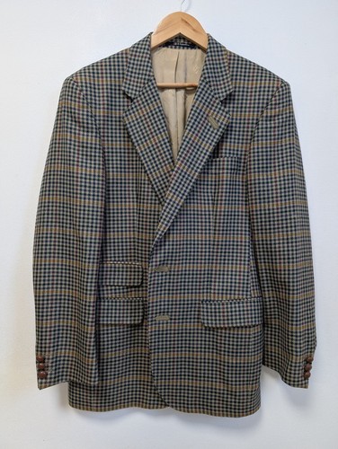 DAKS Signature - Men's - 100% Wool Check Blazer - UK Size 40"