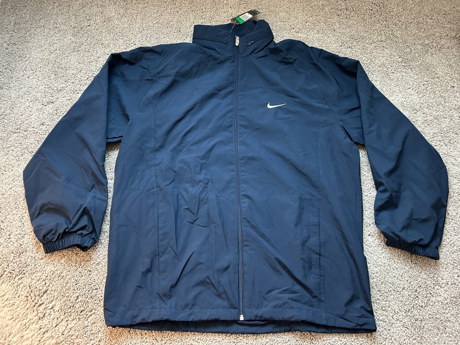 New Men's Nike Hooded Track Jacket Navy Blue 400299-451 XL Extra Large