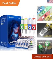 50 Assorted Bugpin Tattoo Cartridge Needles Mixed Sizes for Precise Artistry