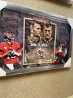 Tom Brady Rob Gronkowski Tampa Bay Bucs Autographed 12.5x14.5 Photo w/ COA