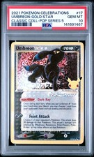 2021 Pokemon Celebrations Umbreon Gold Star Classic Collection #17 PSA 10 GEM MT
