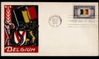 DR WHO 1943 FDC OVERRUN NATIONS WWII PATRIOTIC BELGIUM STAEHLE R74702