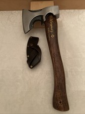 Carbon Steel Forged Axe Hatchet carved Wood H...