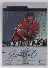 2023-24 Upper Deck Credentials Debut Ticket Access 194/299 David Gust Auto 2d8