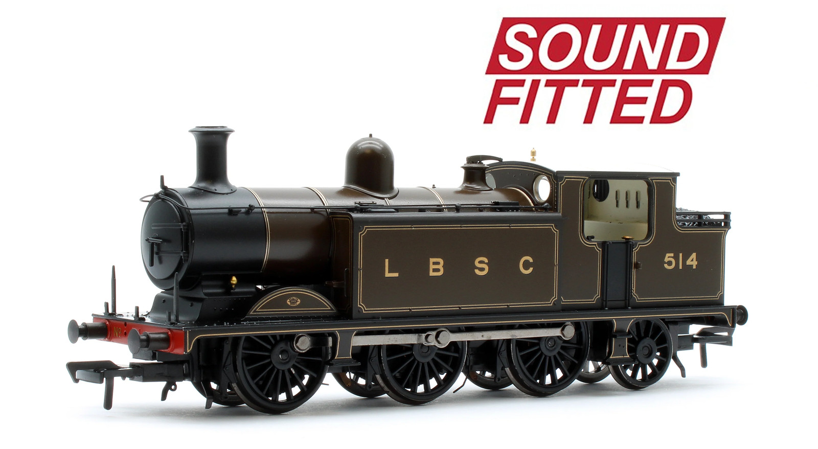 Bachmann 35-075ASF LB&SCR E4 Tank 514 LBSC Lined Umber Steam Locomotive - DCC So