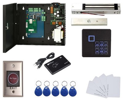 1 Door Access Control Board System 600lbs Electromagnetic Lock Infrared No To...