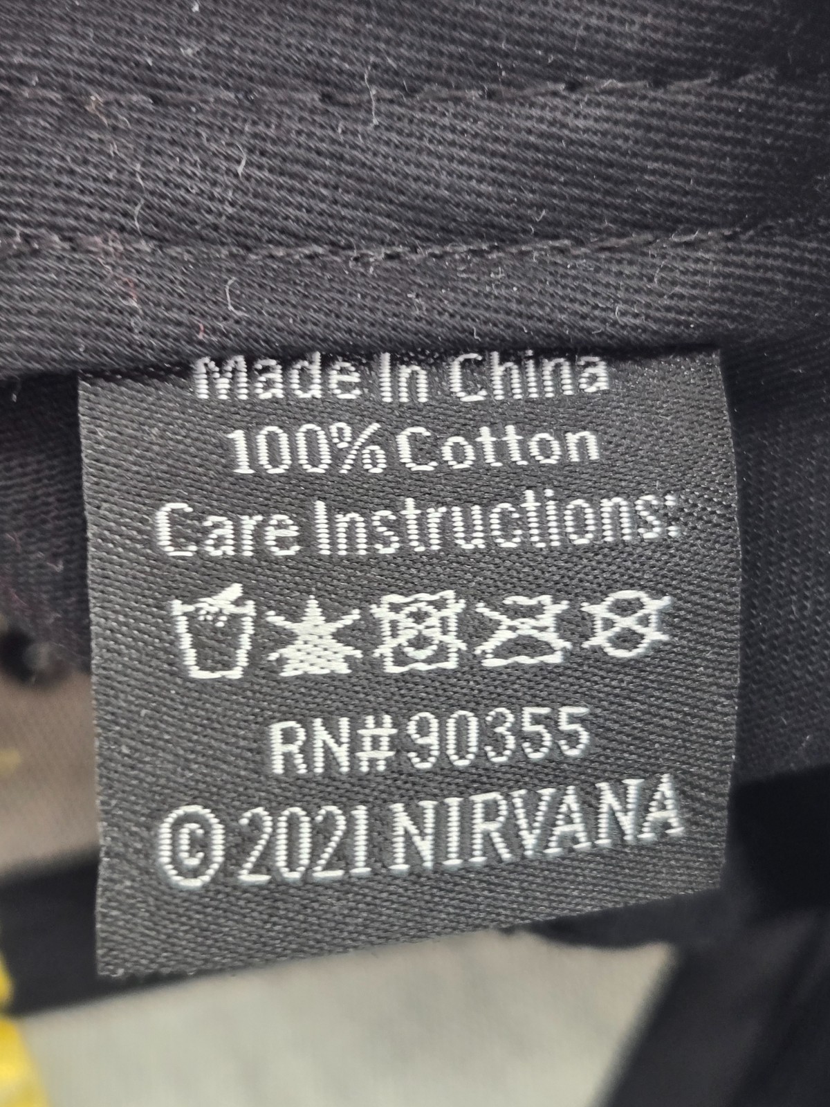 Nirvana Adjustable Hat Black Smiley Face Embroide… - image 15