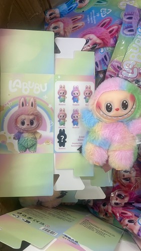 New Labubu Rainbow Chase V4 Series Dolls Toys Soft Plushie Blind Box - Picture 2 of 3