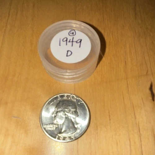 A beautiful gem uncirculated roll 1949 D 40 coin silver Washington Quarter RARE