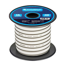 14 Gauge AWG Speaker Wire Cable - 30ft White Outdoor Automotiv...