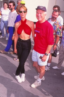 Dia Jamie Lee Curtis und Richard Riordan 1995 KB-format Fotograf P6-34-2-4