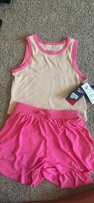 New With Tags Girls Reebok Shorts & Tank Set Size 10