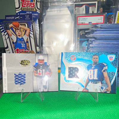 Topps Pristine Bethel Johnson Patriots 2003 Freshman Fabric 2 Card Lot RPR-BJ