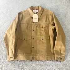 Filson Jacket Mens 2XL Tan Tin Cloth Short Cruiser USA Canvas Workwear New