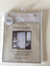 Super Clear Heavy Weight Hotel Quality 8-gauge Vinyl Shower Liner: 72" x 72"