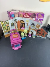 Vintage 1977 Play-Doh Fuzzy Pumper Monster Shop Set Incomplete Figures + Parts