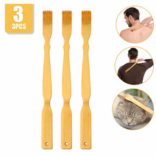 3PCS Tiragraffi Schiena Bambù Lunga Portata Sollievo Prurito Graffi Strumento Portatile