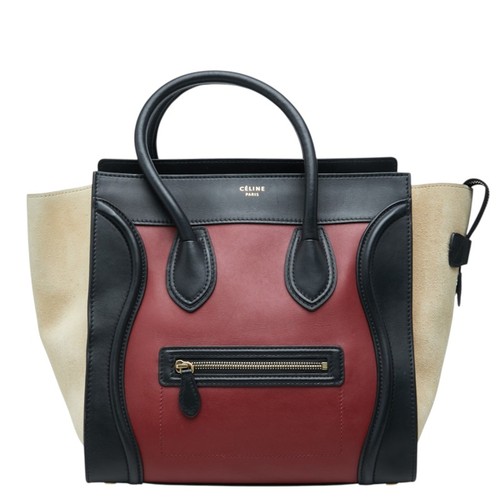 CELINE Luggage mini shopper Handbag Tote Bag 165213 Women Used