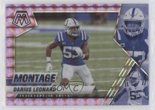 2021 Panini Mosaic Montage Purple Prizm 28/49 Shaquille Leonard Darius 0y7z