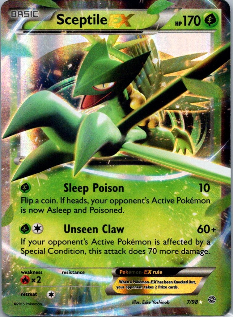 Pokemon TCG Sceptile-EX 7/98 Ancient Origins Holo NM