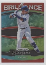2020 Panini Prizm Brilliance Red Prizm Javier Baez #B-5 0a4s