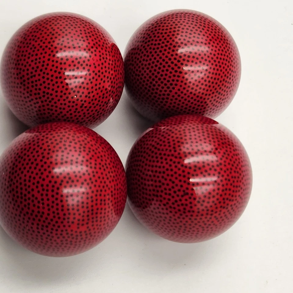 Logitech Trackball Red Marble Ball Lot of 4 – 34mm OEM Replacement Parts T-CL13 - Image 2 of 3