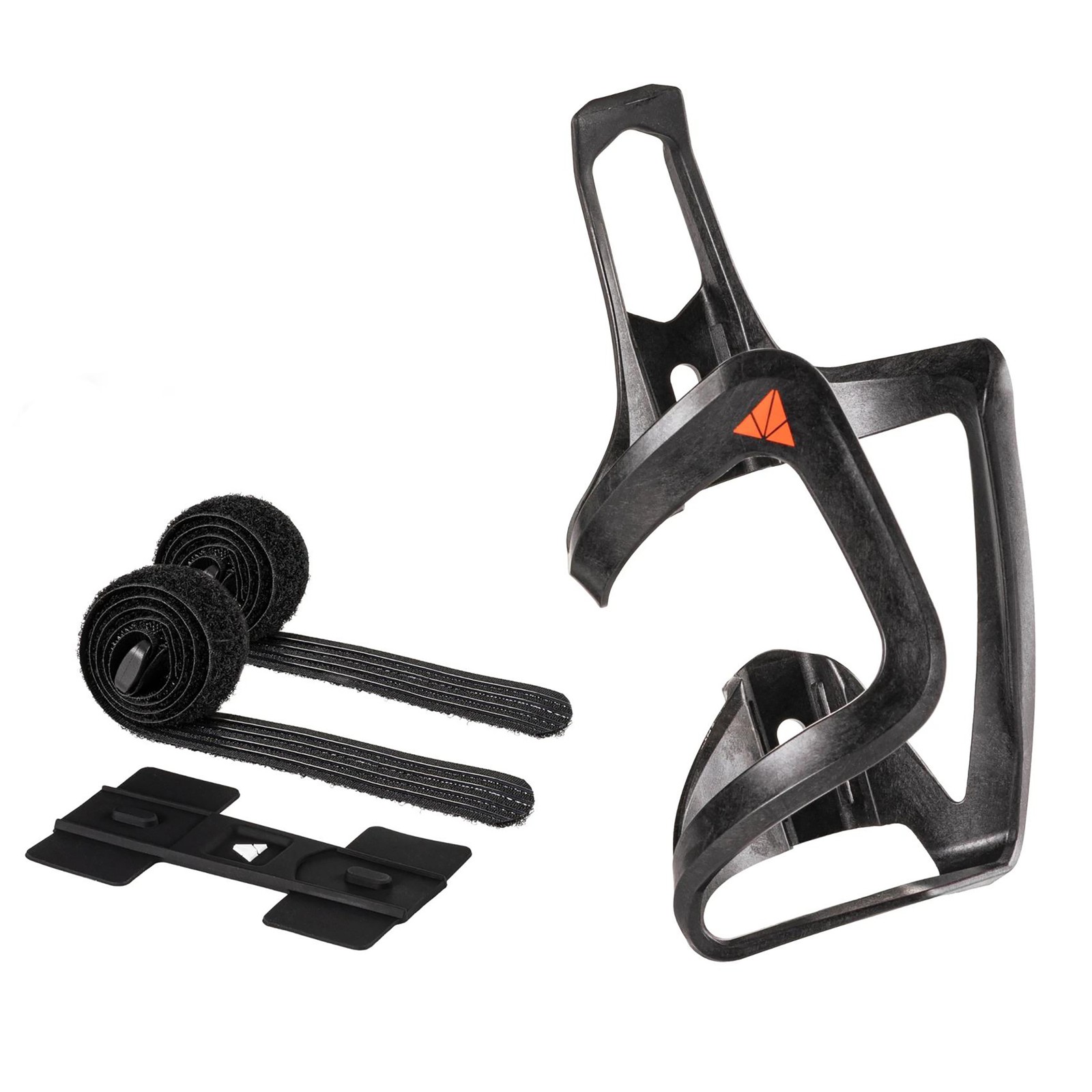 Granite-Design Matte Black Aux Bottle Cage with Strap Kit - Lightweight